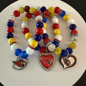 Arizona Cardinals Beaded Bracelet Set